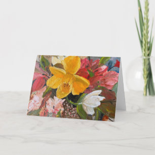Floral Fine Art Painting by Phyllis Sharpe カード