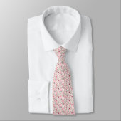 Floral Finesse: Pink Tie for Groomsmen Ensembles ネクタイ (タイ)