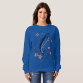 Floral Fish Art – Women’s Sweatshirt スウェットシャツ (正面フル)