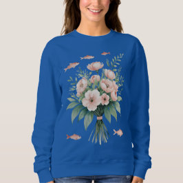 Floral Fish Bouquet – Women’s Sweatshirt スウェットシャツ