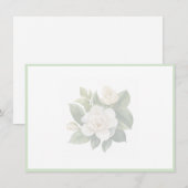 Floral Flat Note Card ノートカード (正面/裏面)