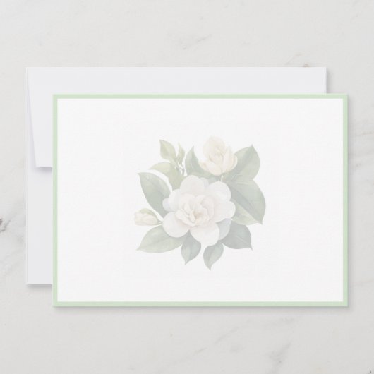 Floral Flat Note Card ノートカード (正面)