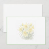 Floral Flat Note Card ノートカード (正面/裏面)