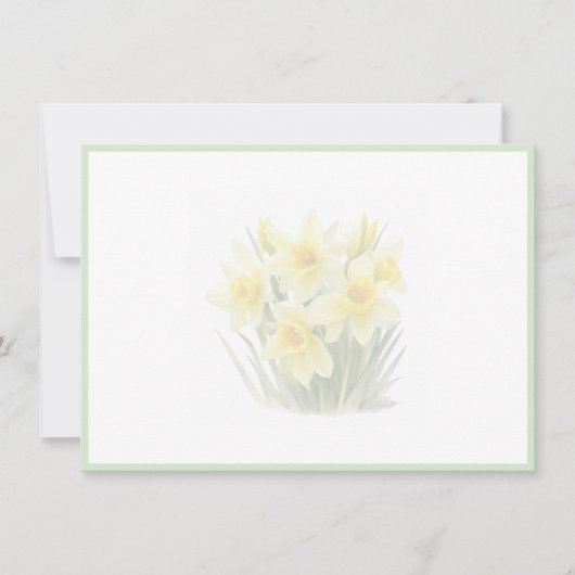 Floral Flat Note Card ノートカード (正面)