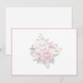 Floral Flat Note Card ノートカード (正面/裏面)