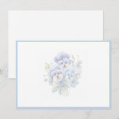 Floral Flat Note Card ノートカード (正面/裏面)