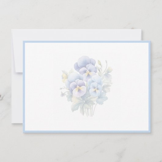 Floral Flat Note Card ノートカード (正面)