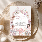 Floral Flutter and Twirl Fairy Birthday Invitation 招待状