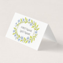 Floral Folded Card for party table