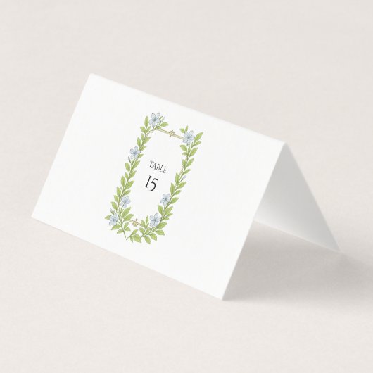 Floral Folded Card for party table (裏面)