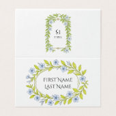 Floral Folded Card for party table (外部フラット)