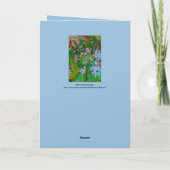 Floral Folded Greeting Card カード (裏面)