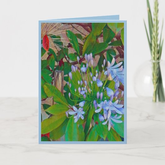 Floral Folded Greeting Card カード (正面)