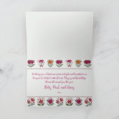 Floral Folk Christmas  シーズンカード (内部)