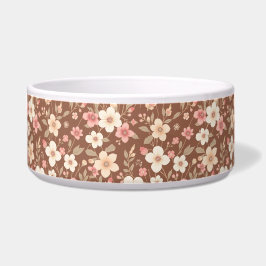 Floral Food/Water pet bowl  ボウル