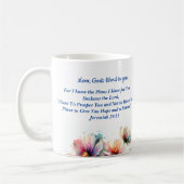  Floral For I know/ Jeremiah 29:11  Personalize コーヒーマグカップ (左)