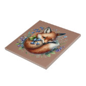 Floral Fox Botanical Woodland Art タイル (側面)