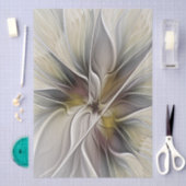 Floral Fractal, Fantasy Flower with Earth Colors 薄葉紙 (クラフト)