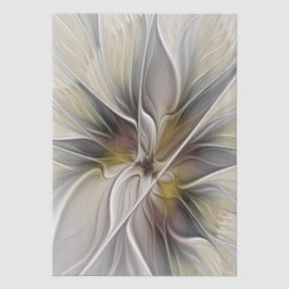 Floral Fractal, Fantasy Flower with Earth Colors 薄葉紙