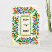 floral frame カード (正面)