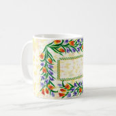 floral frame コーヒーマグカップ (正面左)