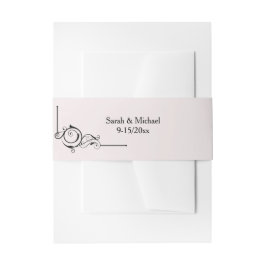 Floral Frame Belly Band 招待状ベリーバンド