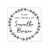 Floral Frame Calligraphy From the Library Of ラバースタンプ (インプリント)