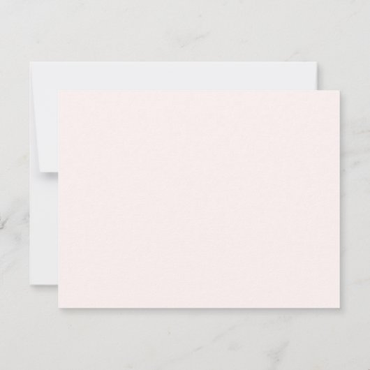 Floral Frame Nursery  Note Card 招待状 (裏面)