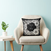Floral Frame Throw Pillow クッション
