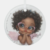 Floral-Framed Curiosity ガラスオーナメント (正面)