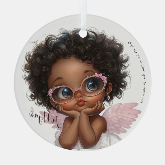 Floral-Framed Curiosity ガラスオーナメント (裏面)