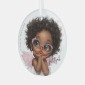 Floral-Framed Curiosity ガラスオーナメント (正面左)