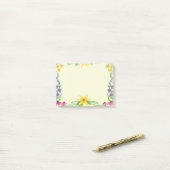 Floral Framed Note Pad ポストイット (デスク上)