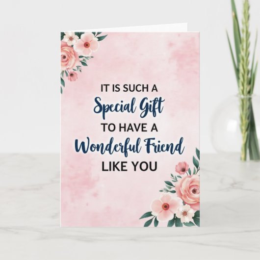 Floral Friend Appreciation Card カード (正面)