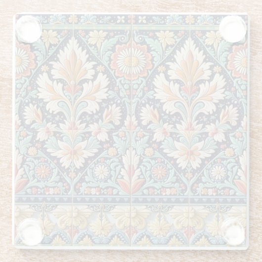 Floral Frieze Coaster ガラスコースター (裏面)