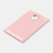 Floral Fright — Ghost with a Bouquet ポストイット (アングル)