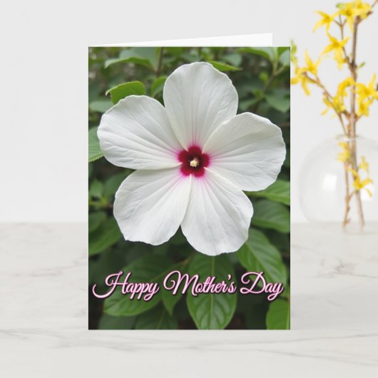 Floral Fuchsia Bloom Card カード (黄色い花)