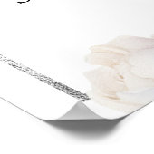 Floral Funeral Celebration of Life Welcome Sign ポスター (角)