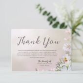 Floral Funeral Thank You Card サンキューカード (スタンド正面)