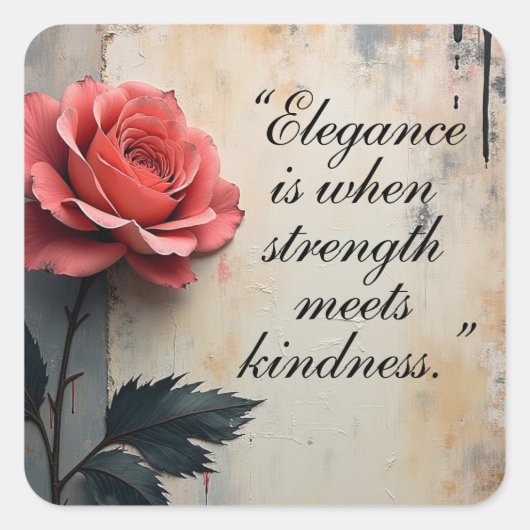 Floral Galore  スクエアシール (正面)