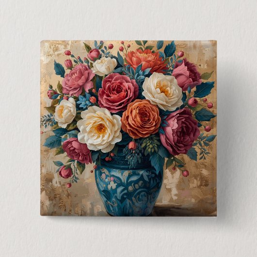 Floral Galore  缶バッジ (正面)