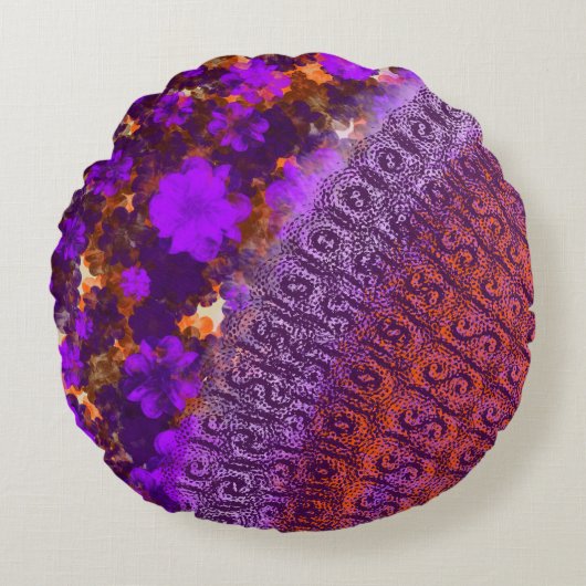 Floral Garden ラウンドクッション (正面)