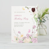 Floral garden birthday 招待状 (スタンド正面)
