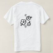 Floral Garden Botanical Leaves - Nature Art Design Tシャツ (デザイン裏面)