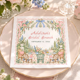 Floral Garden Bridal Brunch Shower Party スタンダードカクテルナプキン