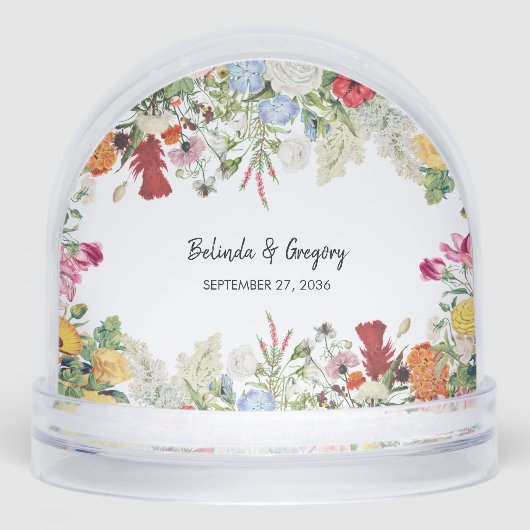 Floral Garden Colorful Flowers Wedding Favor (正面)
