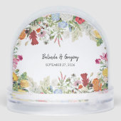 Floral Garden Colorful Flowers Wedding Favor (裏面)