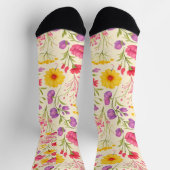 Floral Garden Crew Socks ソックス (上部)