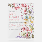 Floral Garden Decor with Butterflies アクリルサイン (正面)