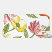 Floral Garden Design with White Background Case-Mate iPhoneケース (裏面 (横))